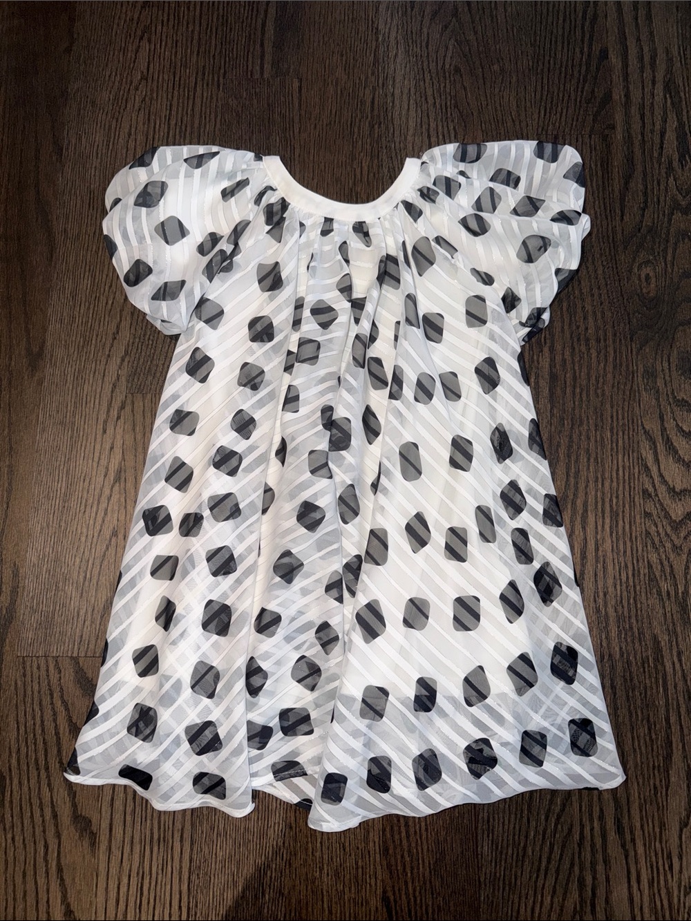 Isobella & Chloe Black & White Polka Dot Dress – Size 5